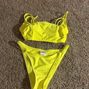 wild fable Neon Yellow Bikini Two-Piece! Size XXS! Wore 1!!